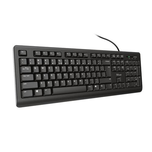 Trust Primo clavier USB AZERTY Belge Noir