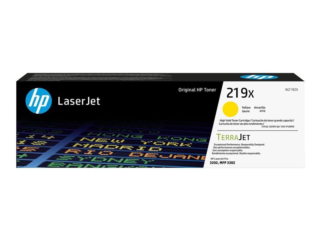 HP 219X YELLOW ORIGINAL LASERJET TONER