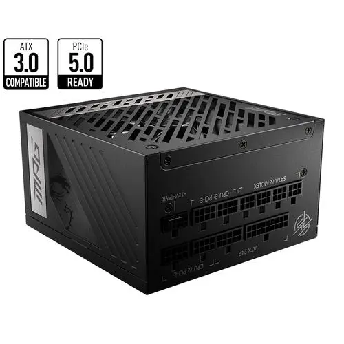 MSI MPG A850G PCIE5 unité d'alimentation d'énergie 850 W 24-pin ATX ATX Noir